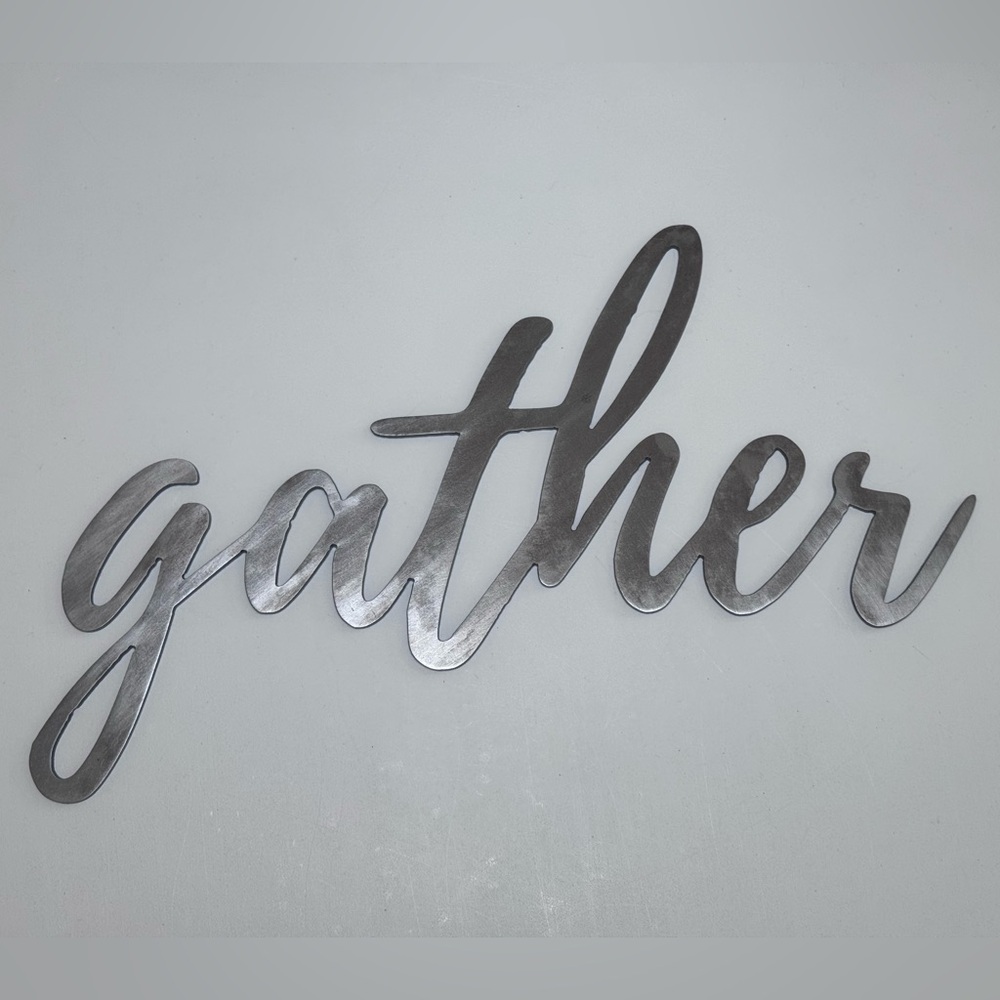 Source Unknown Metallic Script Wall Art - Picture 5 of 7